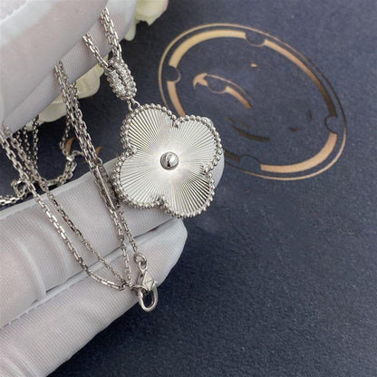 [OAKJURI Jewelry]CLOVER 25MM SILVER BIG CLOVER NECKLACE