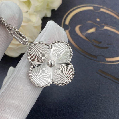 [OAKJURI Jewelry]CLOVER 25MM SILVER BIG CLOVER NECKLACE