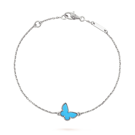 [OAKJURI Jewelry]BUTTERFLY TURQUOISE BUTTERFLY BRACELET SILVER