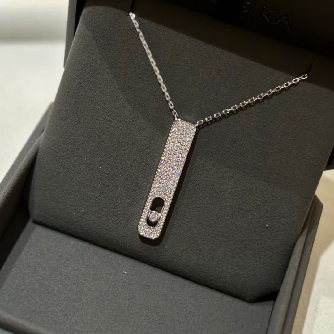 [OAKJURI Jewelry]MY FIRST DIAMOND PAVED NECKLACE