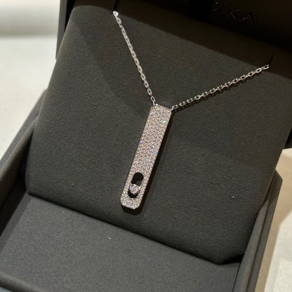 [OAKJURI Jewelry]MY FIRST DIAMOND PAVED NECKLACE