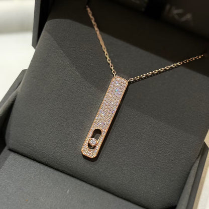 [OAKJURI Jewelry]MY FIRST DIAMOND PAVED NECKLACE
