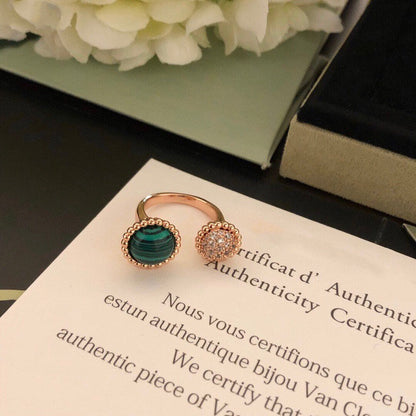 [OAKJURI Jewelry]PERLEE COULEURS DIAMOND ROSE GOLD BETWEEN THE FINGER RING