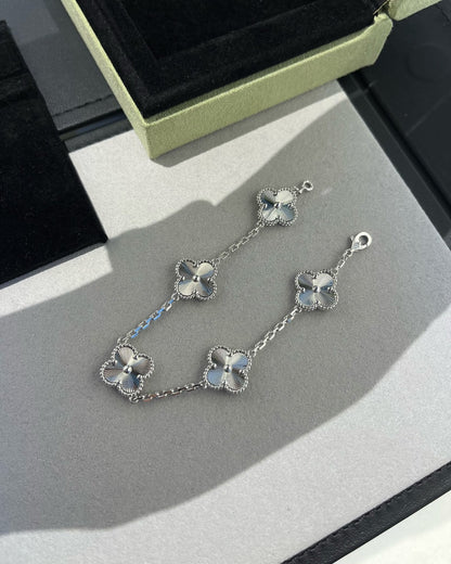 [OAKJURI Jewelry] CLOVER 5 MOTIF LASER BRACELET COLLECTION